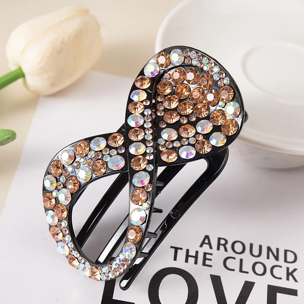 ChicWave Flat Hair Clip Rhinestone