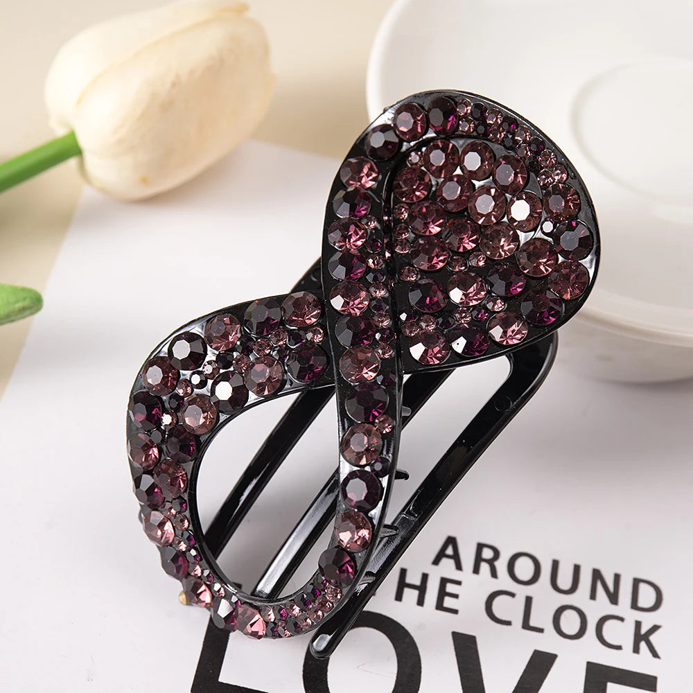 ChicWave Flat Hair Clip Rhinestone