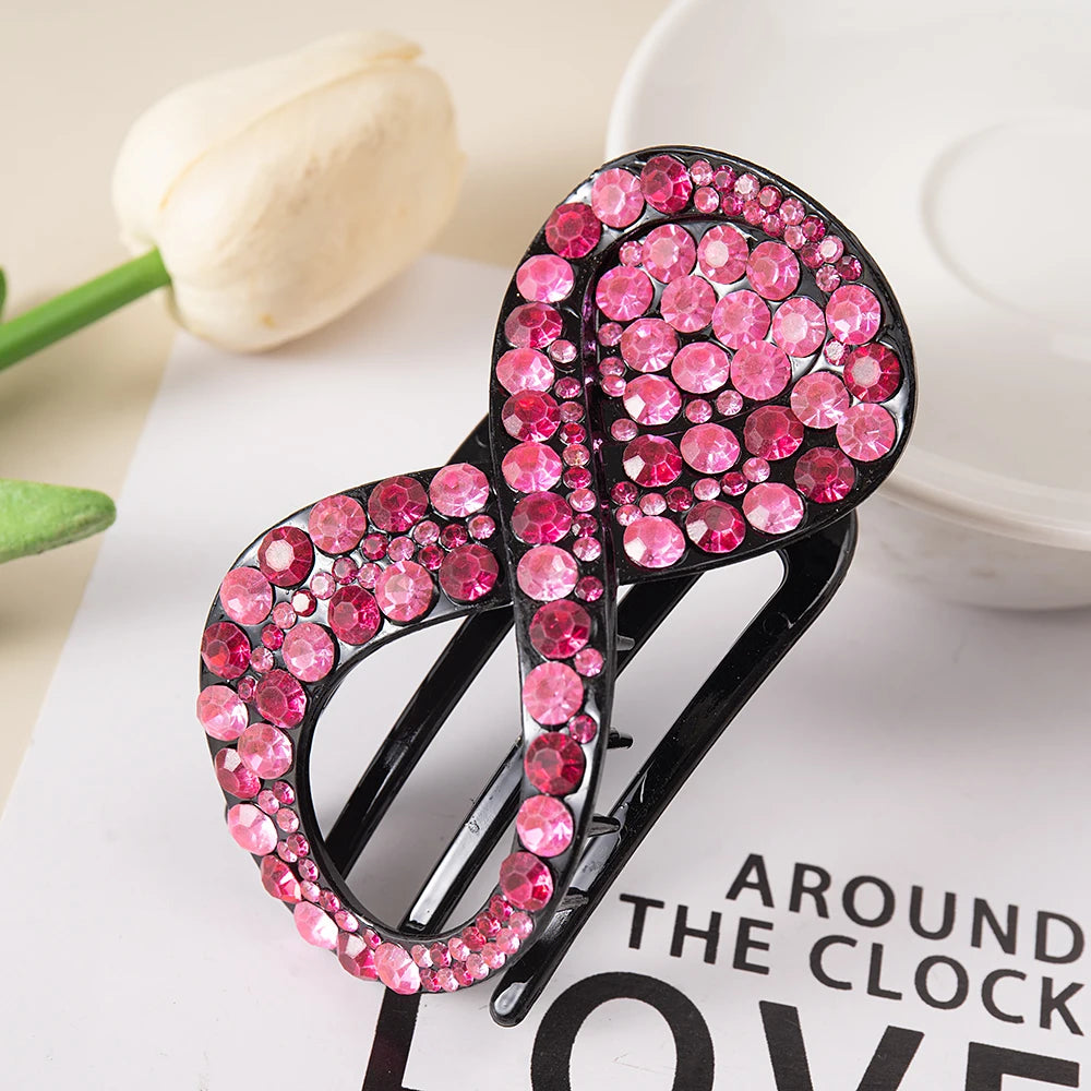 ChicWave Flat Hair Clip Rhinestone