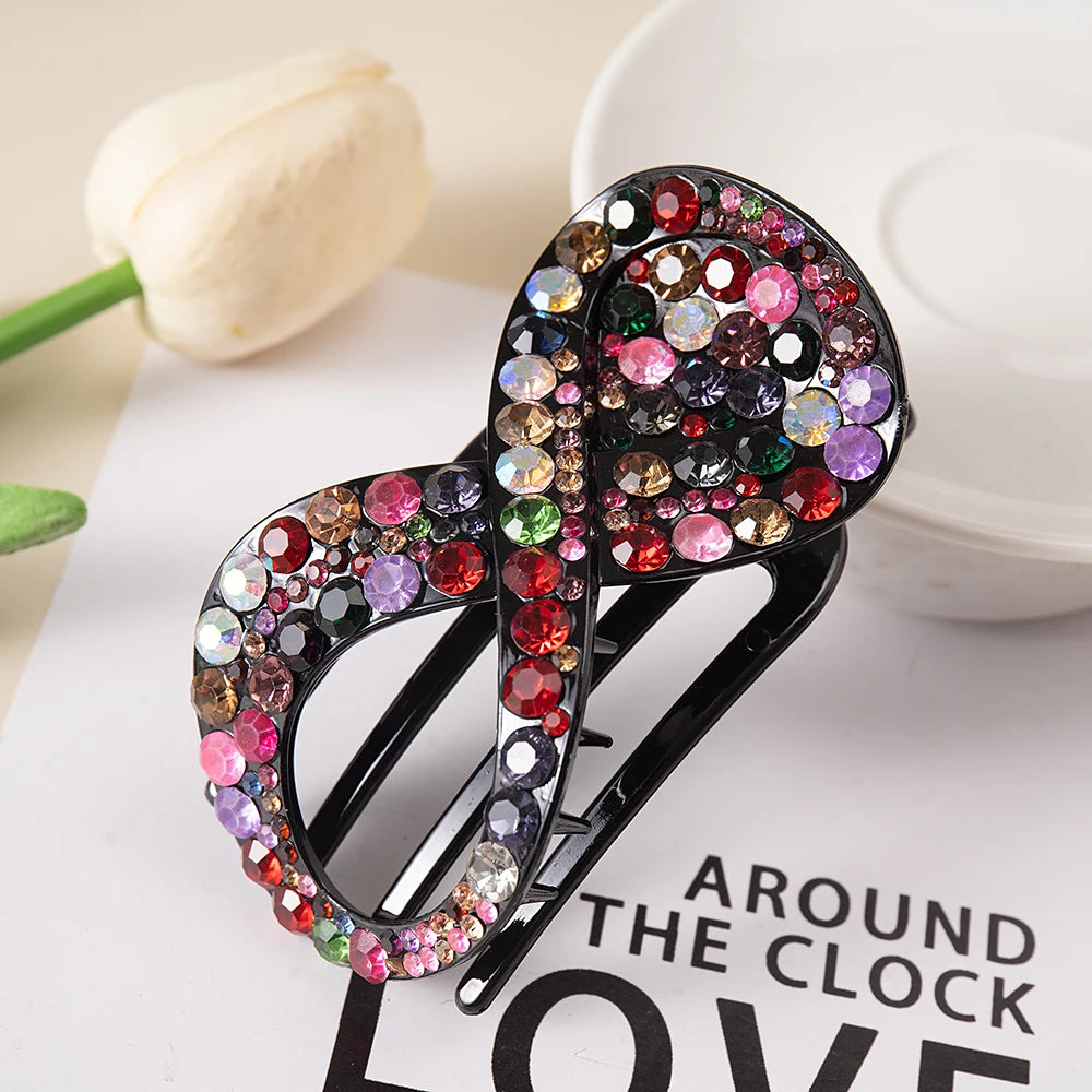 ChicWave Flat Hair Clip Rhinestone