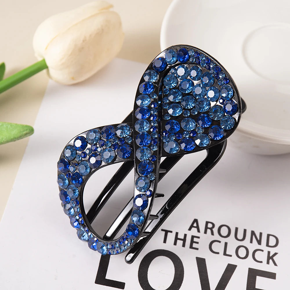 ChicWave Flat Hair Clip Rhinestone